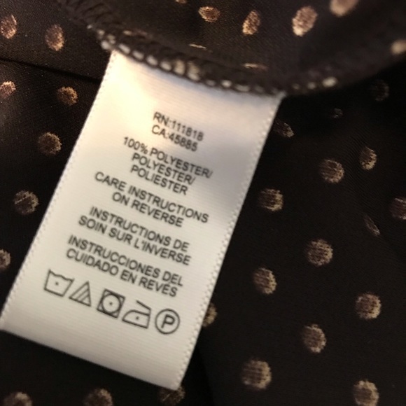 Michael Kors Polka Dot Brown Dress sz 12. - Picture 9 of 10